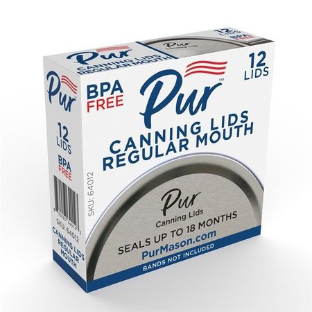 PUR Pur 6034877 Regular Mouth Canning Lid - Case of 12 - Pack of 36 6034877